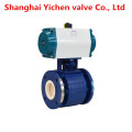 Wcb Lining Ceramic Pneumatic Flanged Ball Valve